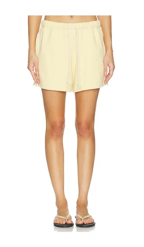 The Eco-terry Stripe Short in Lemon. - size M (also in S, XS) - DONNI. - Modalova