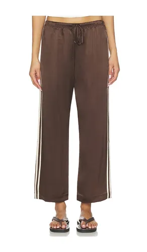 The Silk Stripe Crop Pant in . Size L. Also in M, S, XS - DONNI. - Modalova