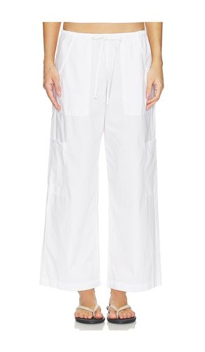The Pop Drawstring Cargo Pant in White. - size M (also in S, XL) - DONNI. - Modalova