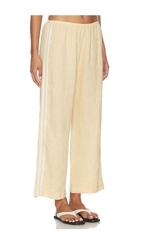 The Linen Crop Racer Stripe Pant in . Size M. Also in XL - DONNI. - Modalova