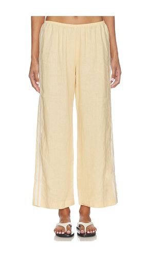 The Linen Crop Racer Stripe Pant in . Size M. Also in XL - DONNI. - Modalova