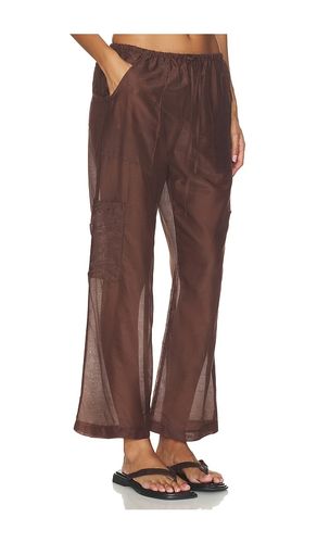 The Silk Cotton Sheer Cargo Pant in . Size L. Also in M, S, XL - DONNI. - Modalova