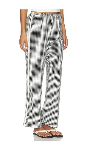 The Cotton Gingham Stripe Crop Pant in . Size S. Also in M - DONNI. - Modalova