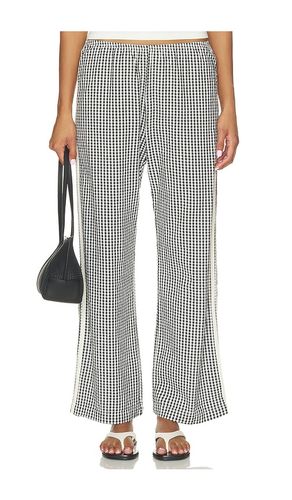 The Cotton Gingham Stripe Crop Pant in . Size S. Also in M - DONNI. - Modalova