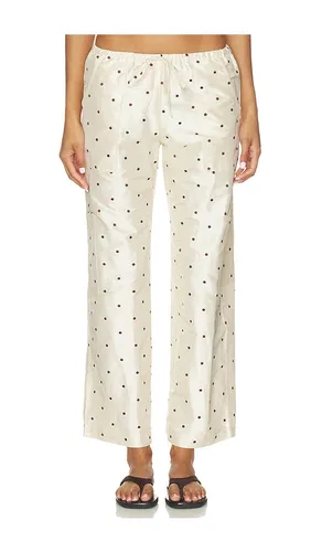 The Taffeta Drawstring Cargo Pant in Cream. - size L (also in S) - DONNI. - Modalova