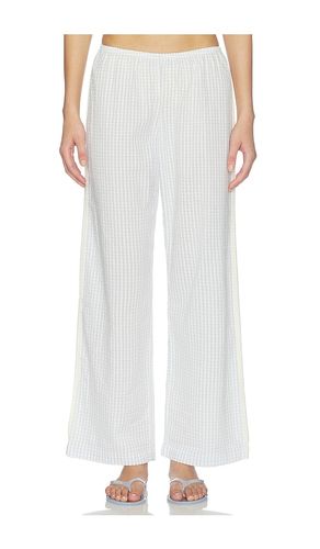The Cotton Gingham Stripe Crop Pant in . Size M. Also in S, XS - DONNI. - Modalova