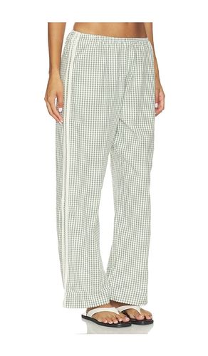 The Cotton Gingham Stripe Crop Pant in . Size M. Also in S, XXS - DONNI. - Modalova