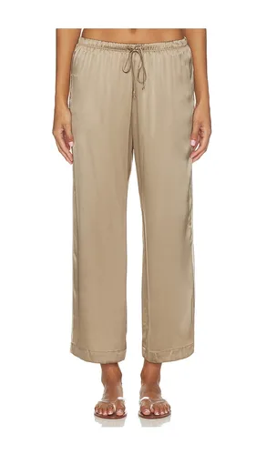 The Silk Stripe Crop Pant in . Size L. Also in M, S, XL, XXS - DONNI. - Modalova