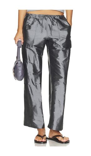 The Taffeta Drawstring Cargo Pant in Grey. - size M (also in S, XS, XXS) - DONNI. - Modalova