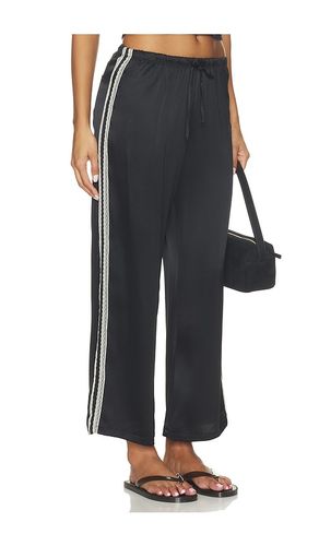 The Silk Lace Stripe Crop Pant in . Taglia L. Also in M, S, XS - DONNI. - Modalova