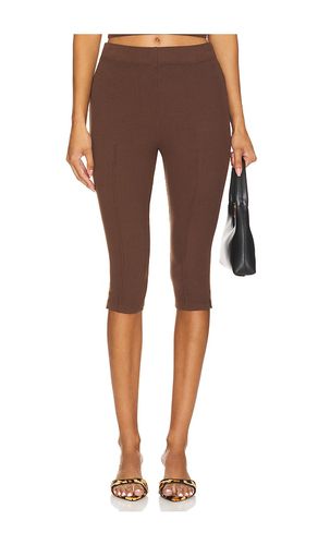 The Rib Pedal Pusher in Brown. - size XS (also in XXS) - DONNI. - Modalova