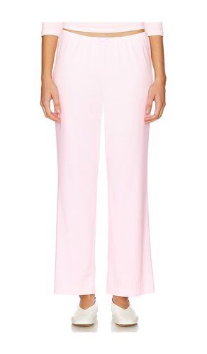 X REVOLVE The Baby Rib Scallop Pant in Pink. - size L (also in M) - DONNI. - Modalova