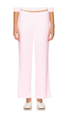 X REVOLVE The Baby Rib Scallop Pant in Pink. - size L (also in M, S, XL, XS) - DONNI. - Modalova