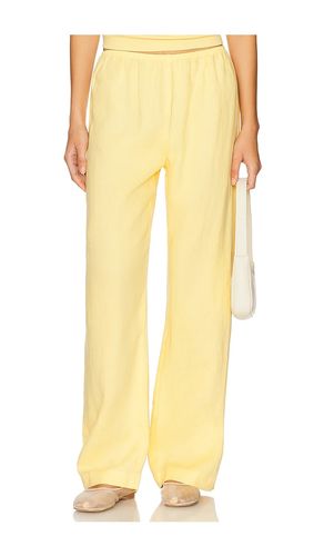 The Linen Simple Pant in Lemon. - size S (also in XL, XS) - DONNI. - Modalova