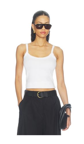 The Baby Rib Scallop Tank in White. - size M (also in S) - DONNI. - Modalova