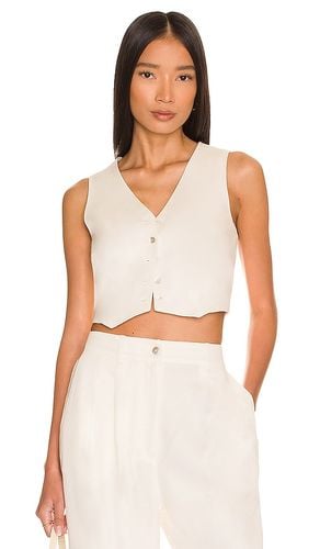 Cropped Vest in Cream. - size L (also in M) - DONNI. - Modalova