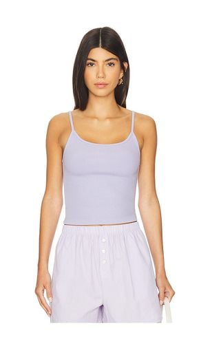 Rib Spaghetti Tank Top in Lavender. - size L (also in M, XL, XS) - DONNI. - Modalova