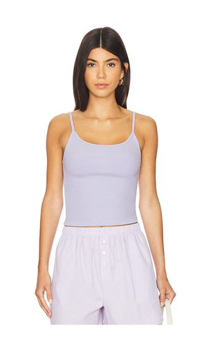 Rib Spaghetti Tank Top in Lavender. - size L (also in M, XL, XS, XXS) - DONNI. - Modalova