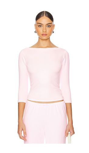 The Baby Rib Boat Neck in Pink. - size L (also in M, S, XL, XS) - DONNI. - Modalova