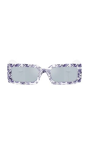 Rectangular Sunglasses in Blue - Dolce & Gabbana - Modalova