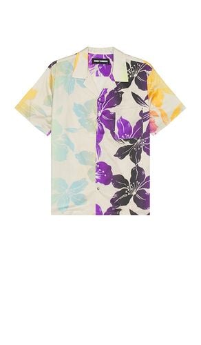 Short Sleeve Hawaiian Shirt in Ivory. - size L (also in M, S) - DOUBLE RAINBOUU - Modalova