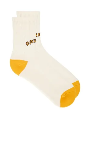 Darlin Varsity Sock in Ivory - Darlin - Modalova