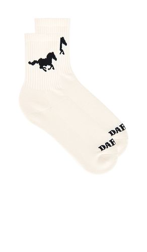 Darlin Mustang Sock in White - Darlin - Modalova
