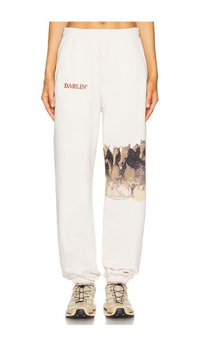Wild Sweatpant in Cream. - size L (also in M, S, XL, XS) - Darlin - Modalova