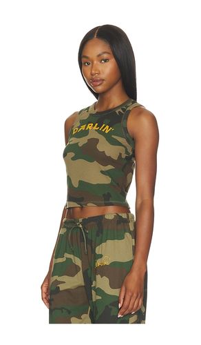 Crop Tank in Army. - size L (also in M, S, XL, XS) - Darlin - Modalova