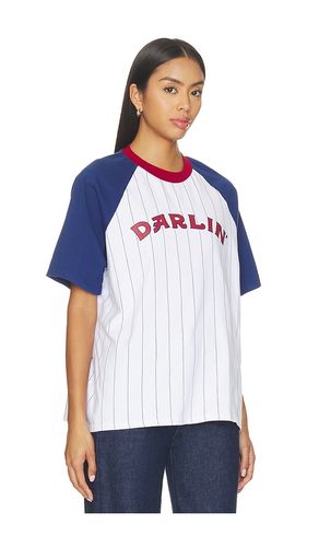 Old Skool Raglan Tee in White. - size L (also in M, S, XL, XS) - Darlin - Modalova