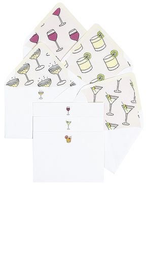 Happy Hour Notecard Set in White - Dear Annabelle - Modalova