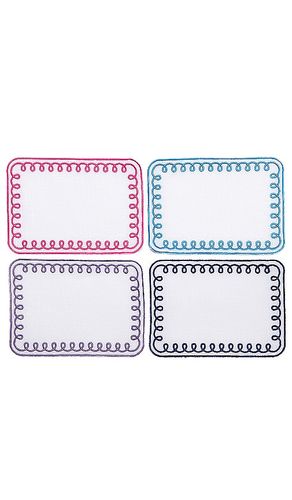 Servilletas loopy cocktail napkins en color multi talla all - Dear Annabelle - Modalova
