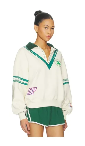 The Letterman Pullover in Cream. - size XS (also in S, M) - DANNIJOPRO - Modalova