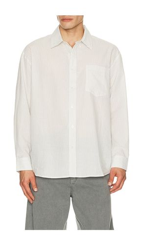 Classic striped bd overshirt in color cream size M (also in L) - Dunst - Modalova