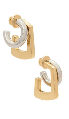 Tina Hoops Earrings in Metallic Gold - Demarson - Modalova