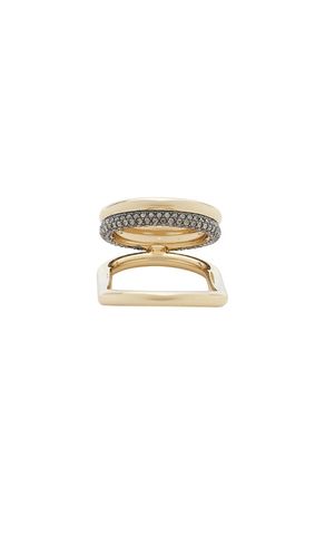 Farah hand ring in color metallic gold size all - Demarson - Modalova