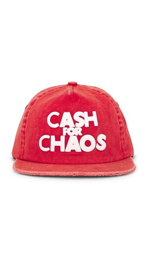 Cash Distressed Strapback Cap in Red - Deva States - Modalova