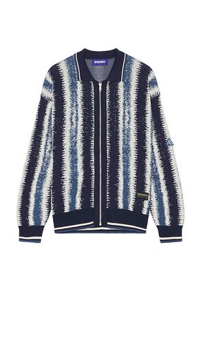 Stax Brushed Knitted Zip-Up Polo in . - size L (also in M, XL/1X) - Deva States - Modalova