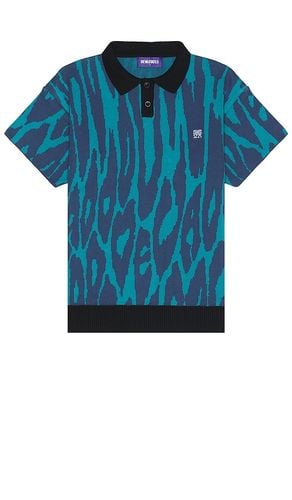 Pantera Jacquard Knit Polo Shirt in . - size S (also in XL/1X) - Deva States - Modalova