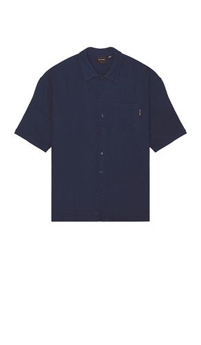 Enzi Seersucker Short Sleeve Shirt in Navy. - size L (also in S) - Daily Paper - Modalova