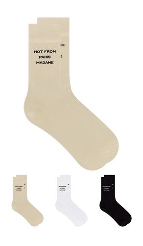 Slogan Socks in Multi - DrÃ´le De Monsieur - Modalova