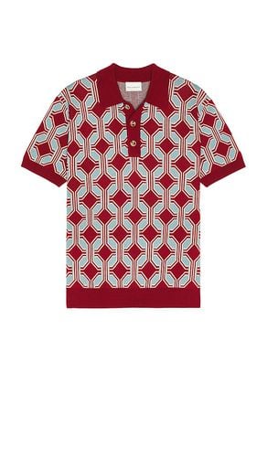 La Maille Polo G?om?trique in Red. - size L (also in M, S, XL/1X) - DrÃ´le De Monsieur - Modalova