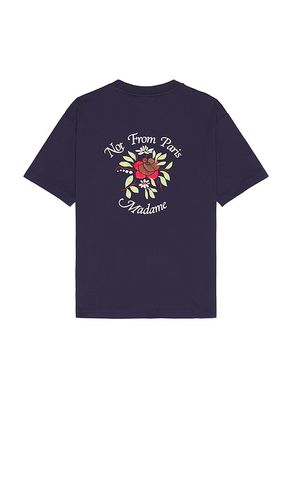 Le T-Shirt Slogan Fleurs in Blue. - size L (also in M, S, XL/1X) - DrÃ´le De Monsieur - Modalova