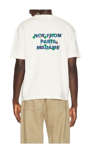 Vine Embroidered Slogan Tee Shirt in White. - size S (also in M, L, XL/1X, XXL/2X) - DrÃ´le De Monsieur - Modalova