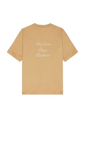 Le T-Shirt Slogan Calligraphy in Tan. - size L (also in M, S) - DrÃ´le De Monsieur - Modalova