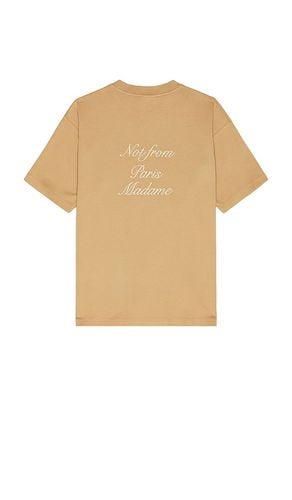 Le T-Shirt Slogan Calligraphy in Tan. - size L (also in M, S, XL/1X) - DrÃ´le De Monsieur - Modalova