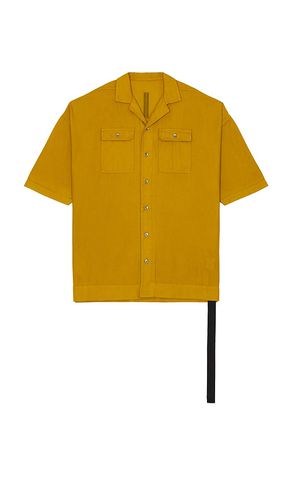 Camisa magnum en color amarillo mostaza talla L en - Mustard. Talla L (también en M, S, XL/1X) - DRKSHDW by Rick Owens - Modalova