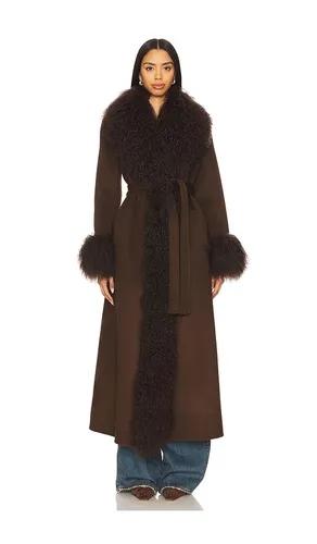 Lola Coat in Chocolate. - size M (also in XS) - Ducie - Modalova