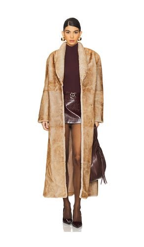 Priscilla Fur Coat in Tan. - size M (also in S) - Ducie - Modalova