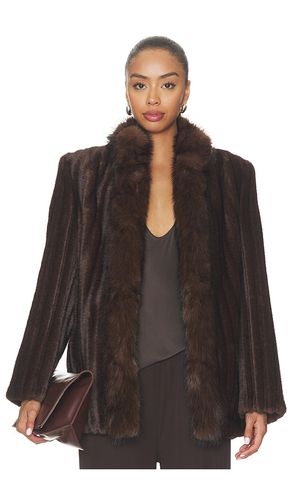 Sienna Fur Jacket in Brown. - size S (also in XS, M, L) - Ducie - Modalova